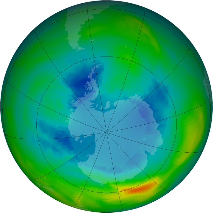Ozone Map 1984-08-28